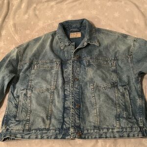 Free People Denim Jacket Size Large